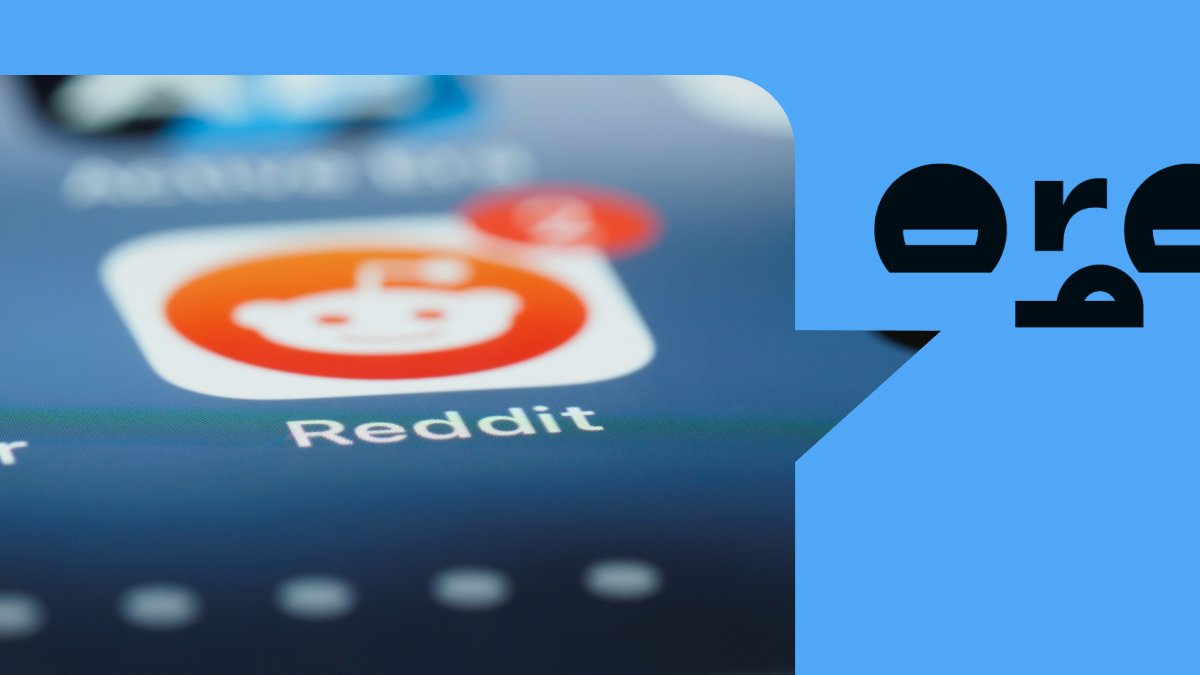Stylized image of the Reddit application on a mobile device