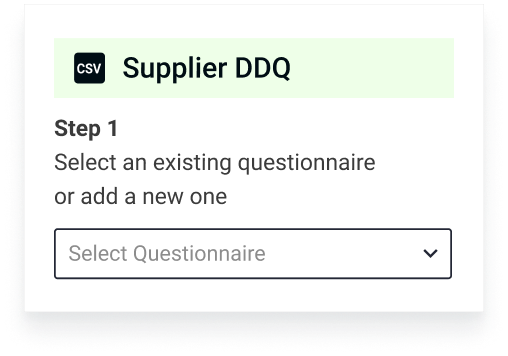 Screenshot of a supplier DDQ tool in Thoropass