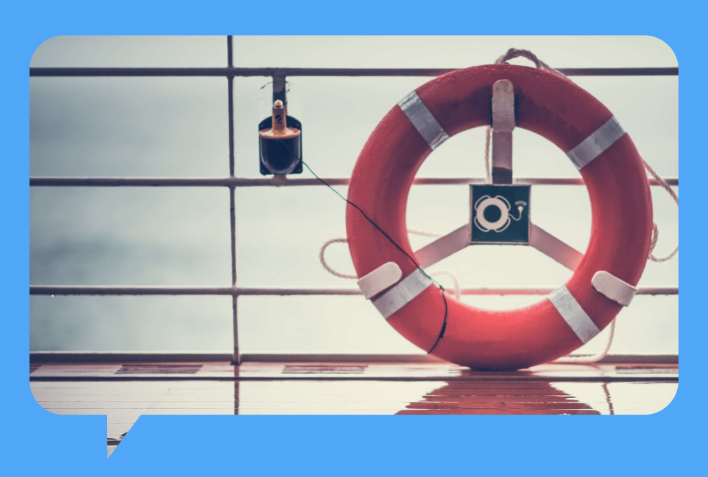 A life preserver representing am ISO 27001 backup policy template