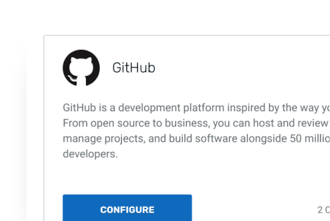 The GitHub integration being connected in Thoropass