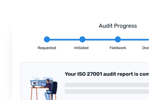Audit progress of an ISO 27001 certification